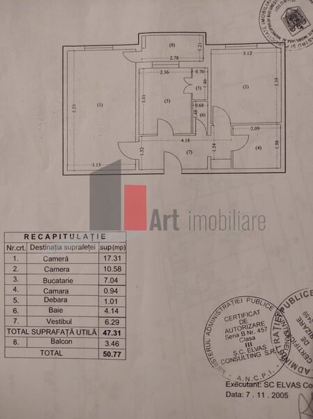 Paul Greceanu, apartament 2 camere